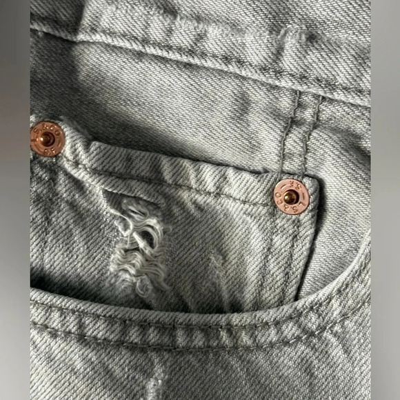 Levi’s, 501 ct, custom taper, gray, slight distressing, size 26 - Picture 10 of 13